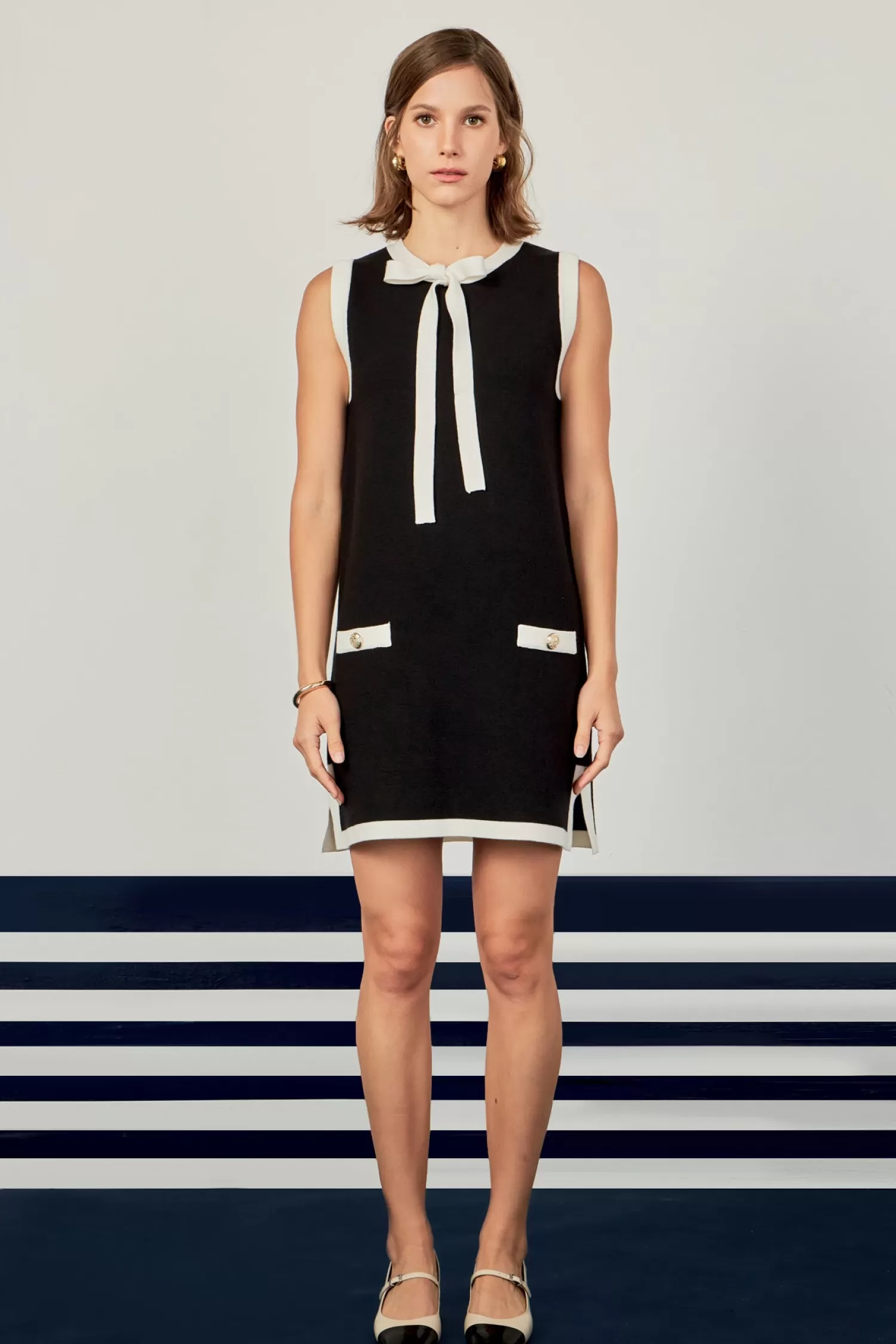 Outlet Color Block Knit Mini Dress Mini Dresses | Best Sellers
