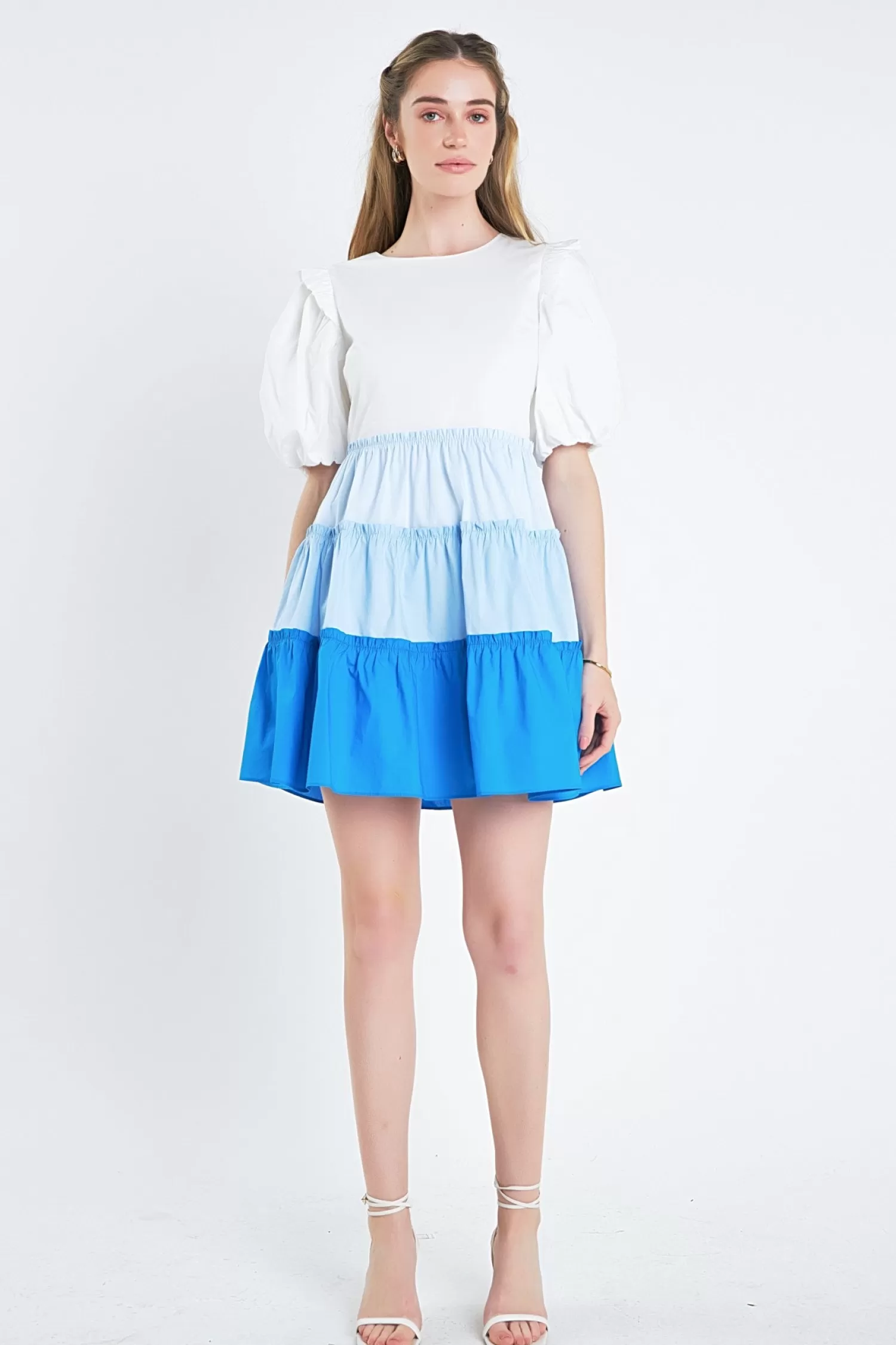 Sale Colorblock Multi Tiered Ruffled Mini Dress Mini Dresses | Best Sellers