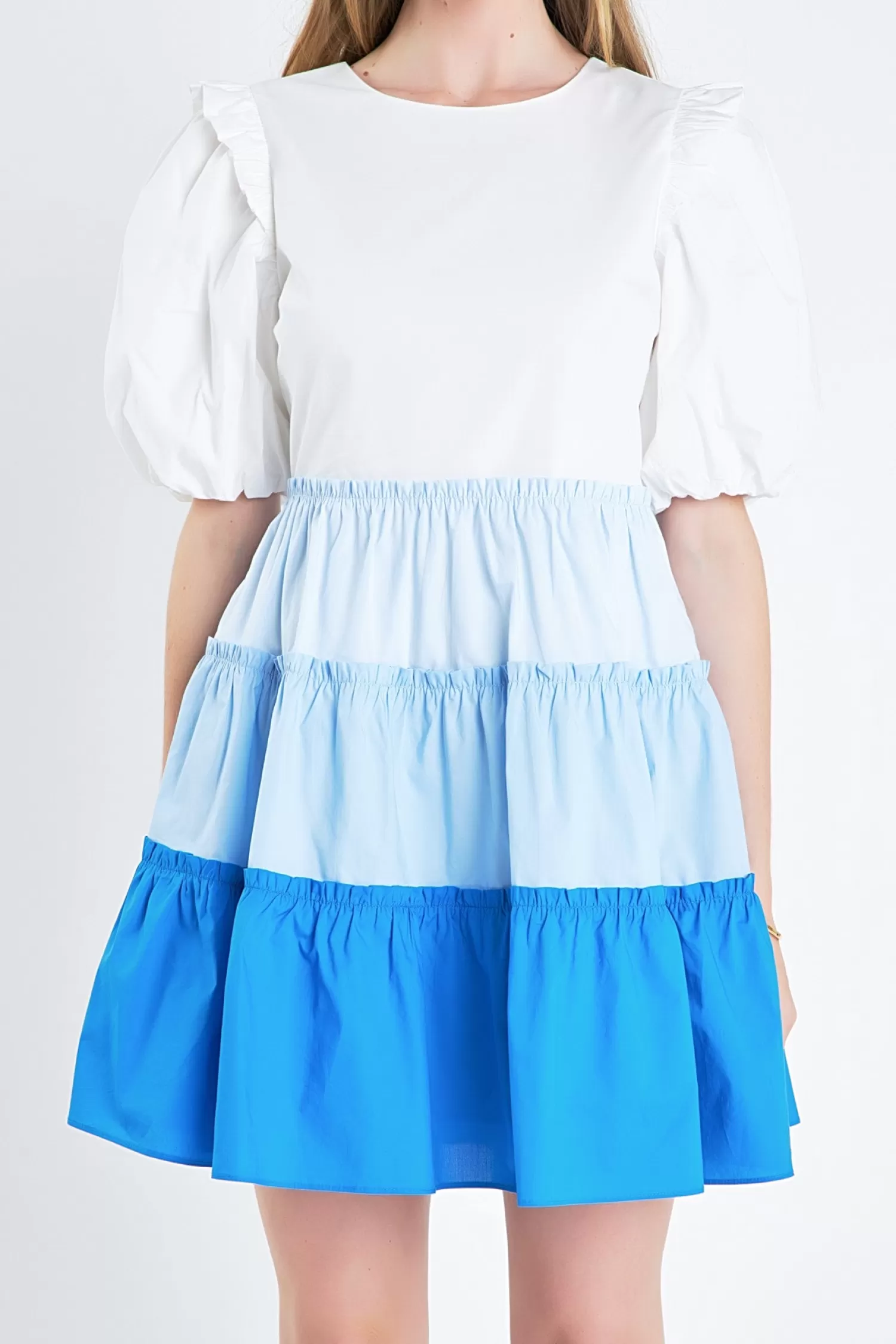 Sale Colorblock Multi Tiered Ruffled Mini Dress Mini Dresses | Best Sellers