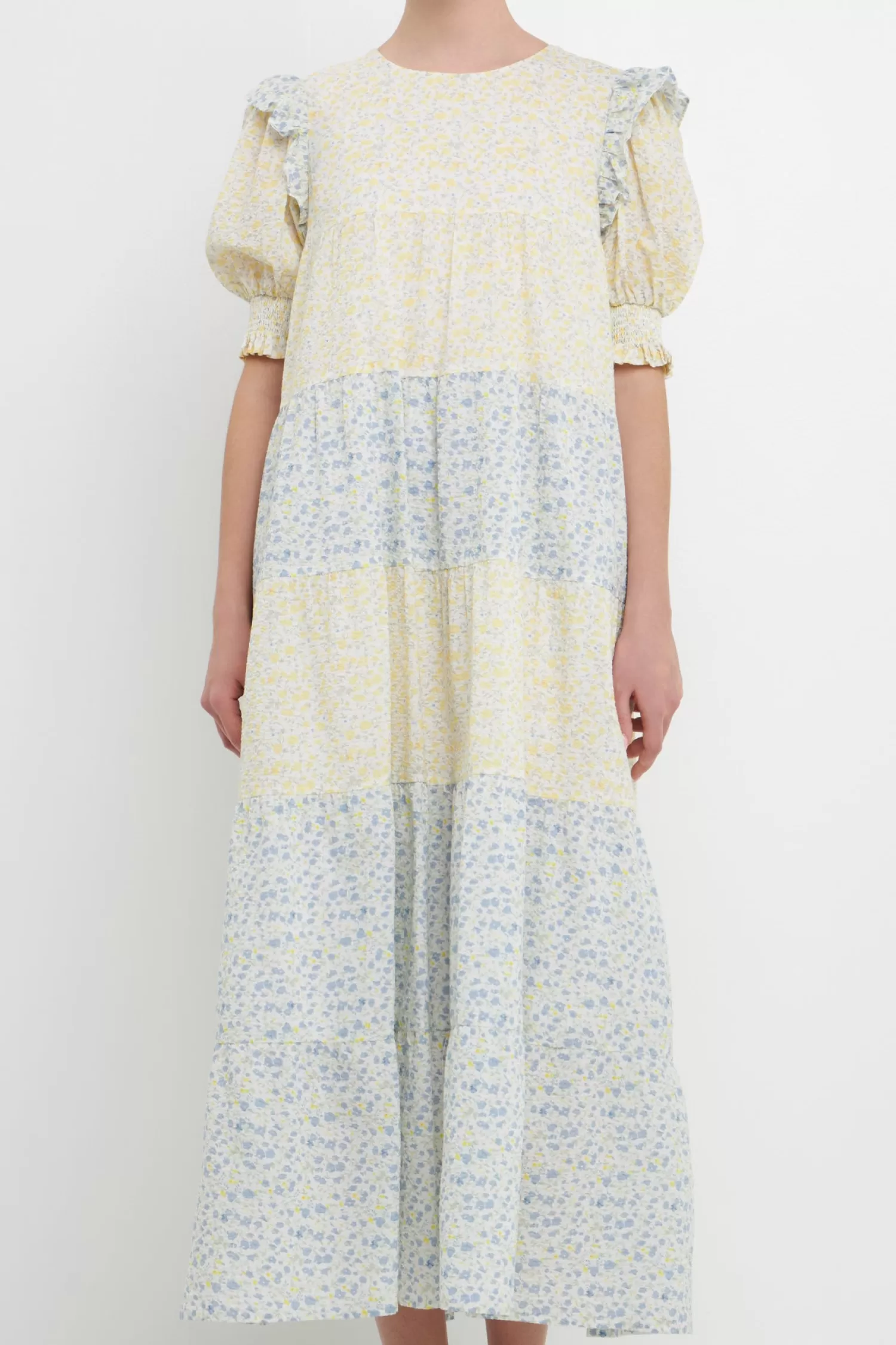 Clearance Contrast Color Block Midi Dress Resort Ready | Midi Dresses