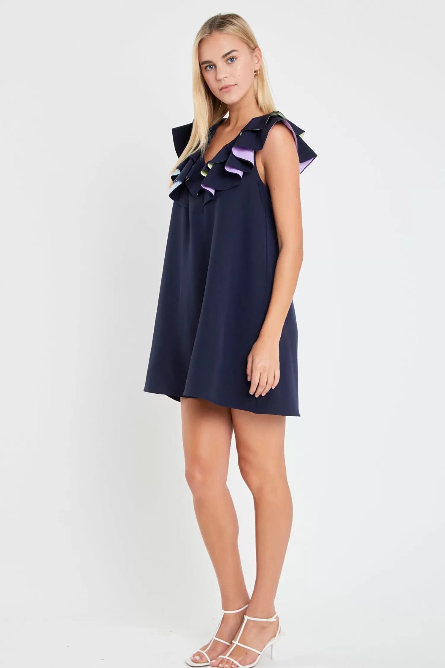 Discount Multi Color Contrast Mini Dress Best Sellers | Night Out