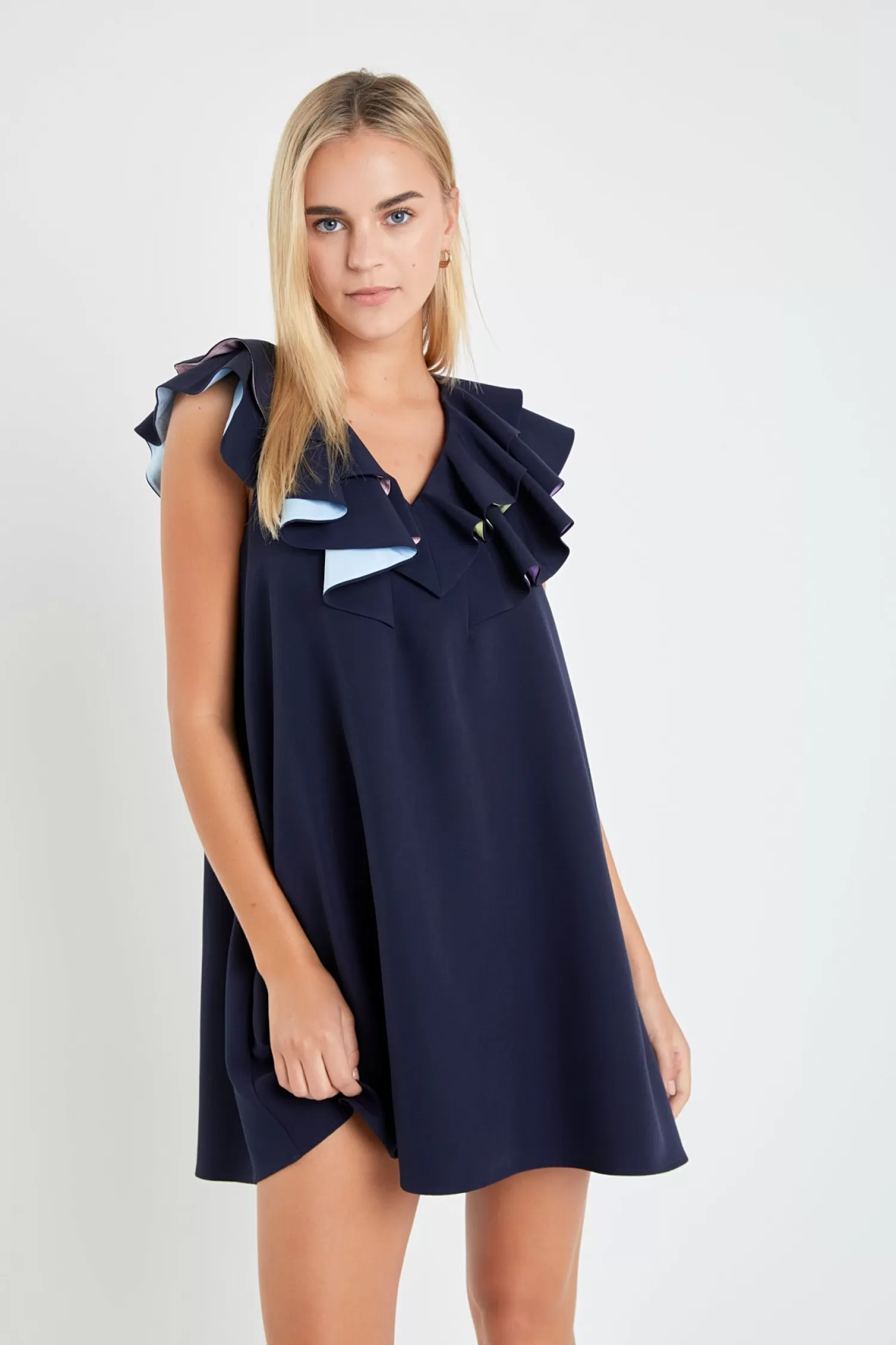 Discount Multi Color Contrast Mini Dress Best Sellers | Night Out